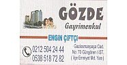 GÖZDE Gayrimenkul  -  Engin ÇİFTÇİ